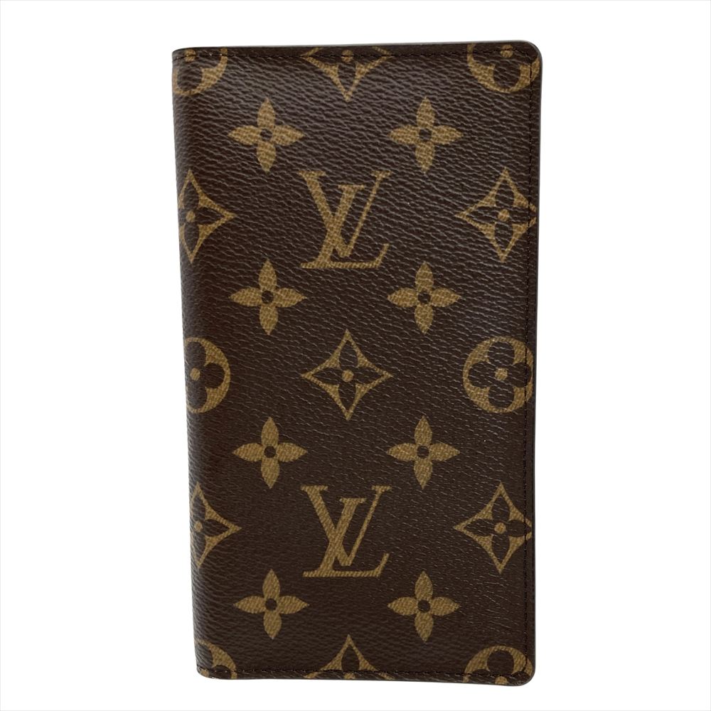 ルイヴィトン LOUIS VUITTON アジェンダポッシュ 万覚え帳押しかぶせる モノグラム 帆布 R20503 赤銅色 RA5210 ユニ一発やる【中古】