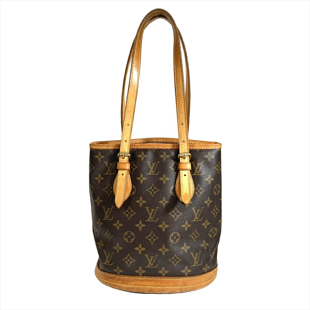 ルイヴィトン LOUIS VUITTON バケットPM トートバッグ モノグラム キャンバス M42238 ブラウン ゴールド金具 DK2008 レディース【中古】｜ゴールドプラザ店
