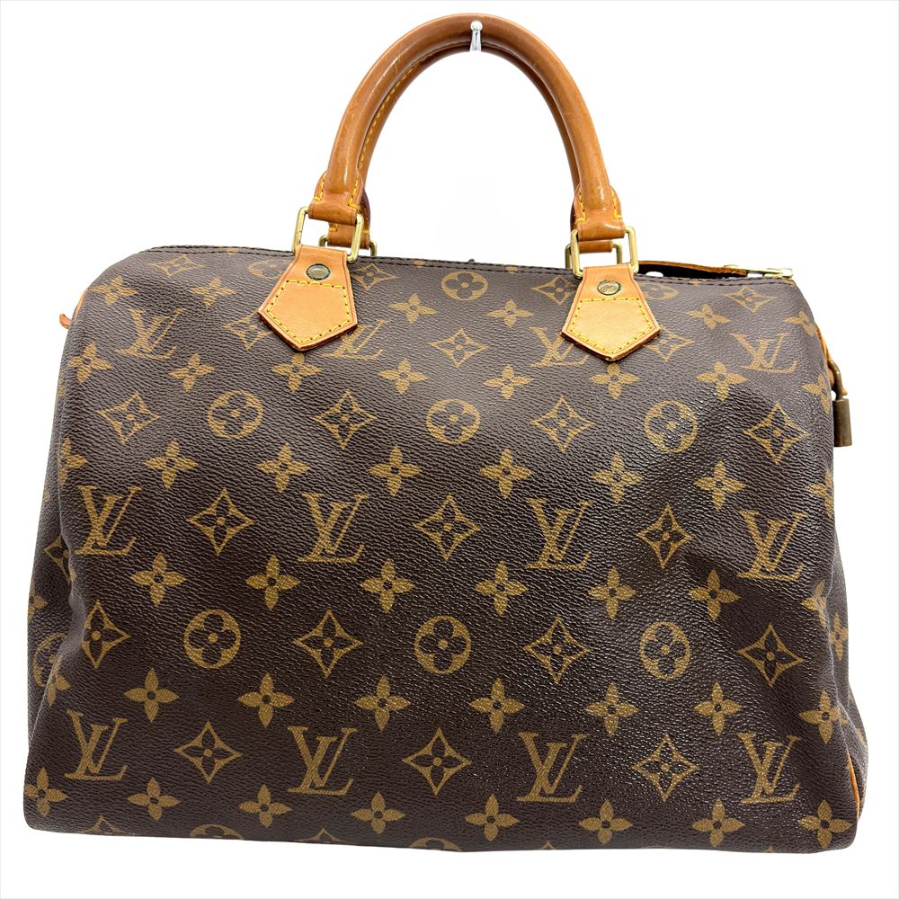 ルイヴィトン LOUIS VUITTON スピーディ30 ハンドバック モノグラム 帆布 M41526 赤銅色 ゴールド金具 SP1915 ユニ一発やる【中古】