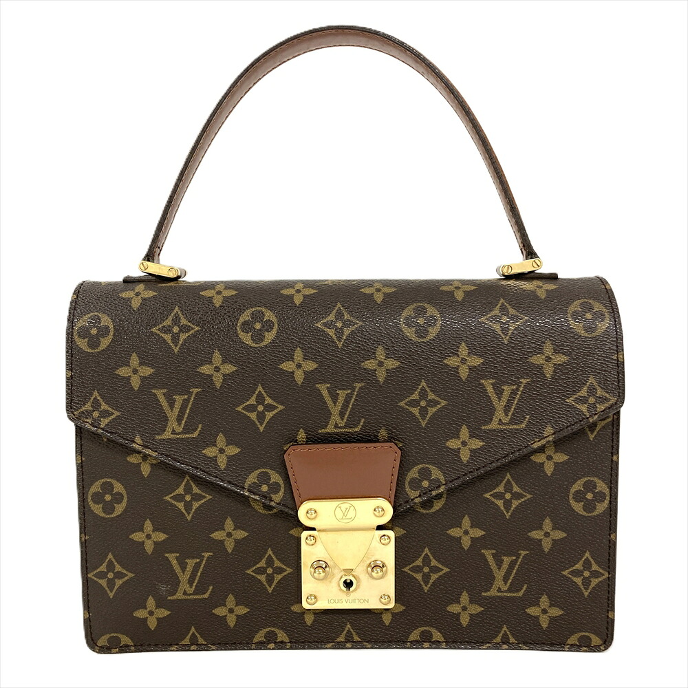 ルイヴィトン LOUIS VUITTON コンコルド ハンドバッグ モノグラム キャンバス M51190 ブラウン ゴールド金具 A20994 レディース【中古】｜ゴールドプラザ店