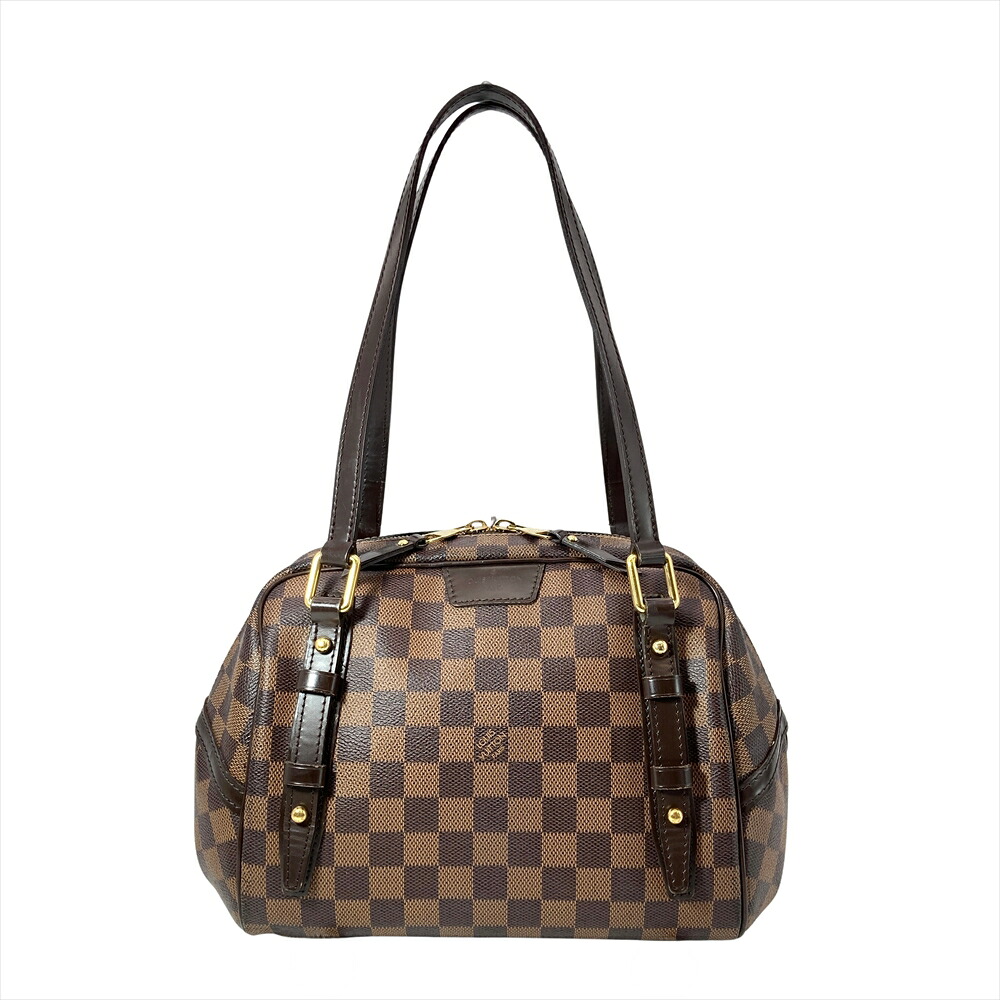 ルイヴィトン LOUIS VUITTON リヴィントンPM ショルダーバッグ ダミエ エベヌ N41157 ブラウン ゴールド金具 DU2140 レディース【中古】｜ゴールドプラザ店