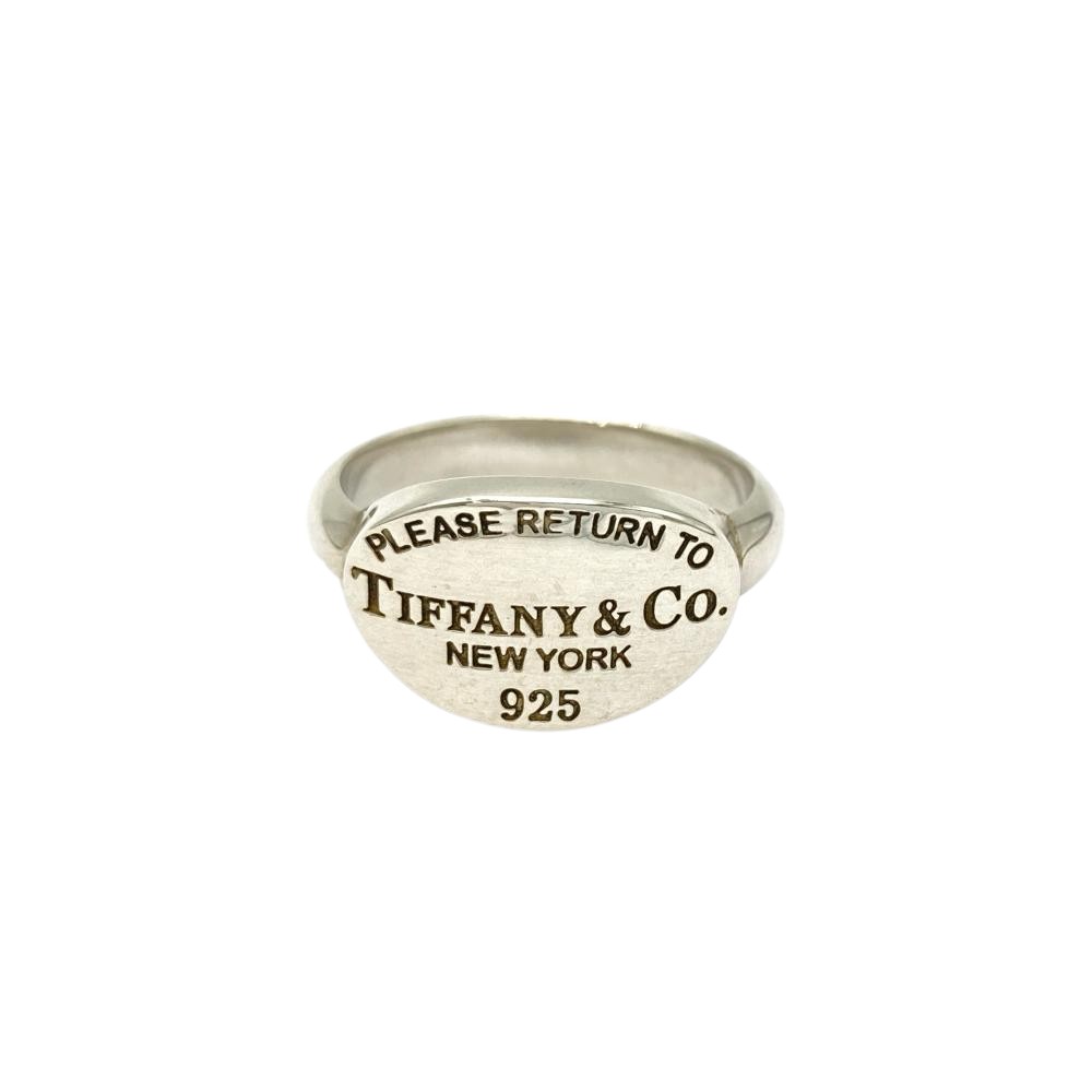 ティファニー Tiffany&Co. リターントゥ リング 指輪 約10号 SV925 4.5g シルバー オーバル【中古】｜ゴールドプラザ店