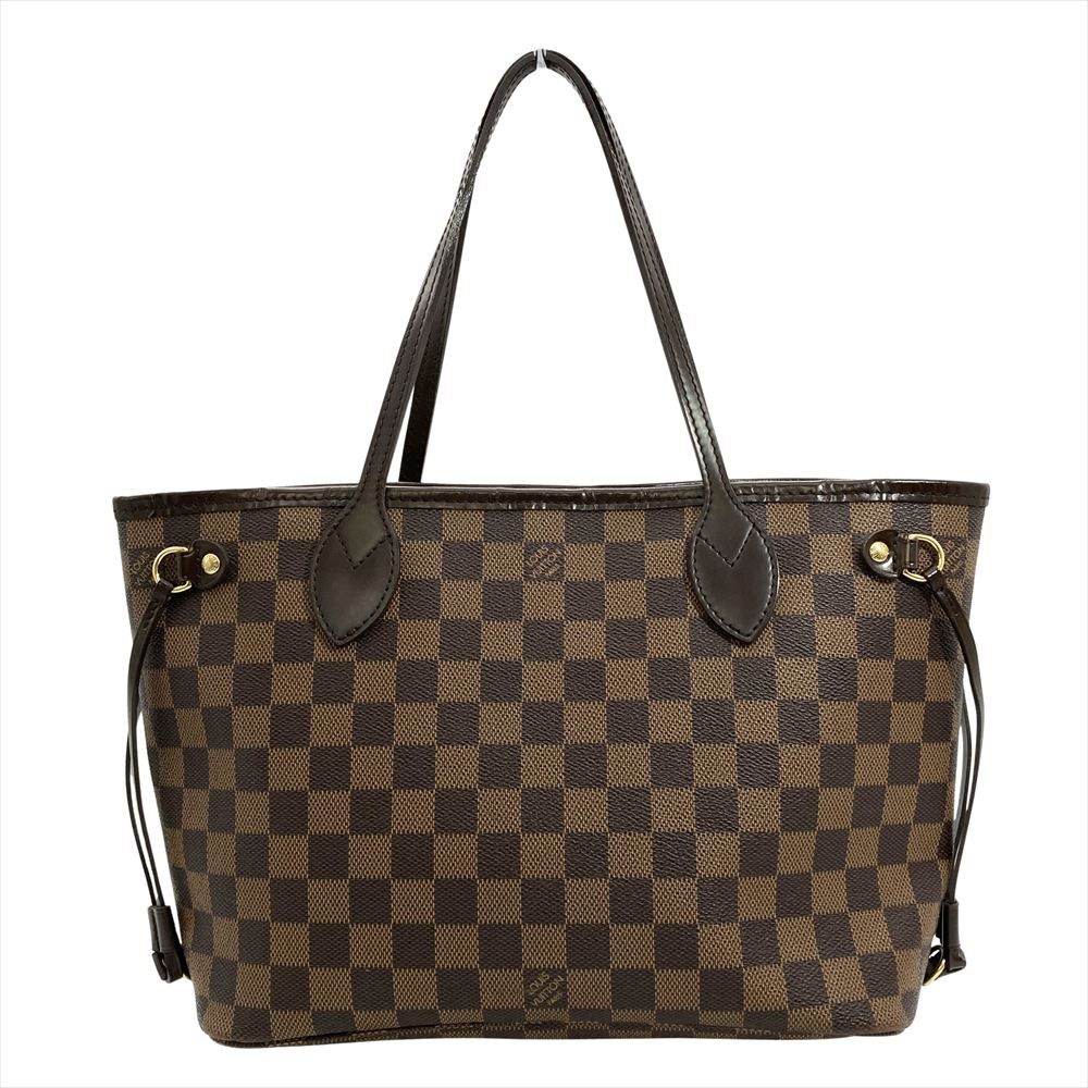 ルイヴィトン LOUIS VUITTON ネヴァーフルPM トートバッグ ダミエ エベヌ N51109 ブラウン ゴールド金具 VI3078 スリーズ レディース【中古】|ゴールドプラザ店
