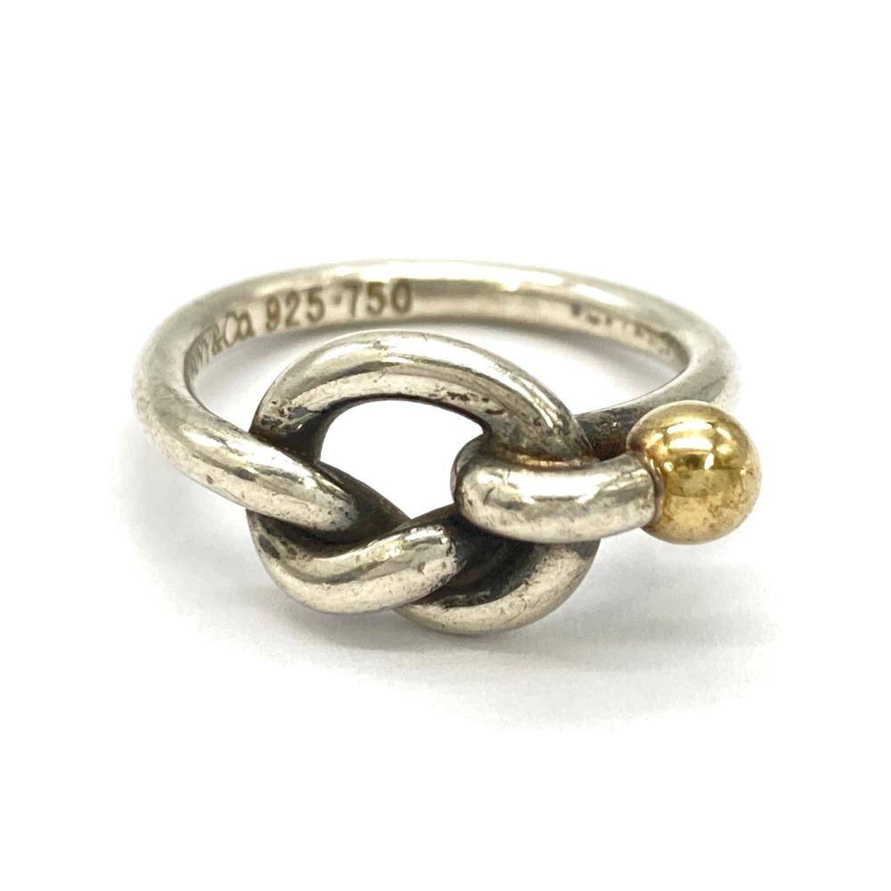 ティファニー Tiffany&Co. ラブノット リング 指輪 約6号 K18YG 2.8g SV925 イエローゴールド シルバー コンビ【中古】|ゴールドプラザ店
