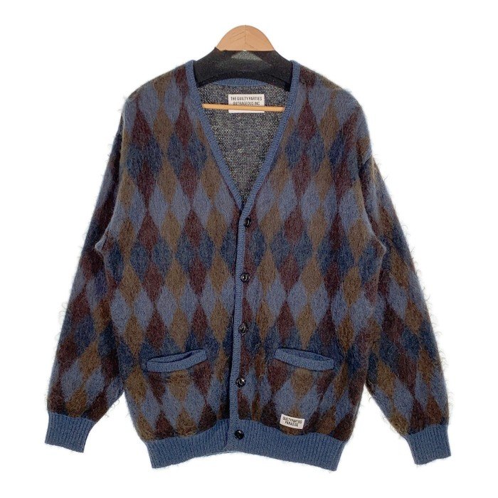 WACKO MARIA ワコマリア ウールカーディガン S 紺 チェーンステッチ 9225f230001-1.jpg?fitin=357:357
