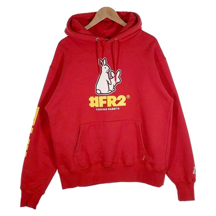 専用　23SS 限定 HUF ハフ × FR2 コラボ 干支 卯 肉厚 パーカー HUF × #FR2 干支「卯」にフォーカスしたコラボコレクションが