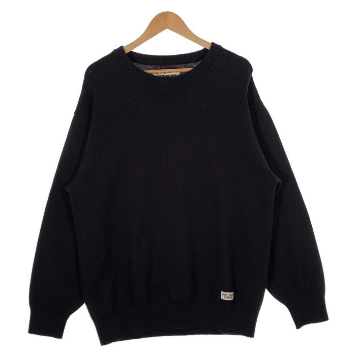 【楽天市場】WACKO MARIA ワコマリア Wool KNIT SWEATER ウール ニットセーター ブラック リブ編み Size M ...