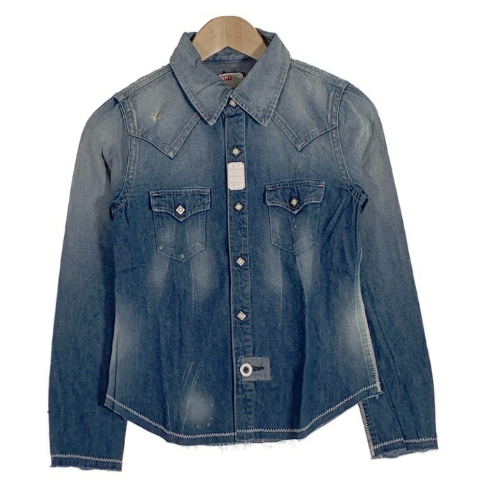 リーバイス ロングホーン ウエスタン デニムシャツ サイズ40 Levi's（リーバイス）ロングホーン デニム ウエスタンシャツ/40
