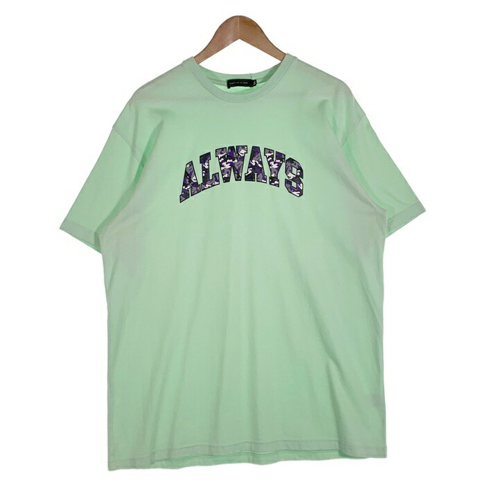 新品〈ALWAYS OUT OF STOCK〉半袖　スウェット　クルーネック　L 新品〈ALWAYS OUT OF STOCK〉半袖スウェットクルーネックL