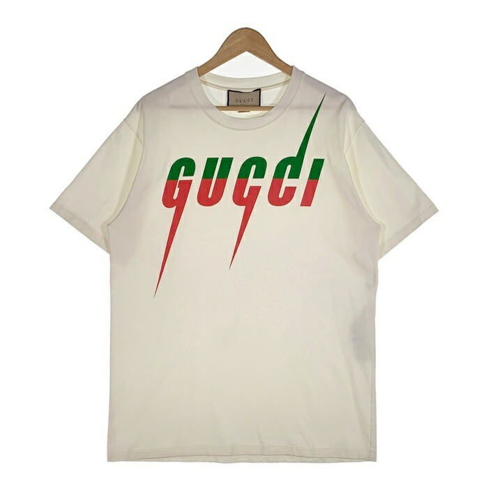 【GUCCI】マキシ グッチ プリント 半袖シャツ White 送料込 楽天市場】グッチ GUCCI 半袖Tシャツ 616036 XJDAG メンズ