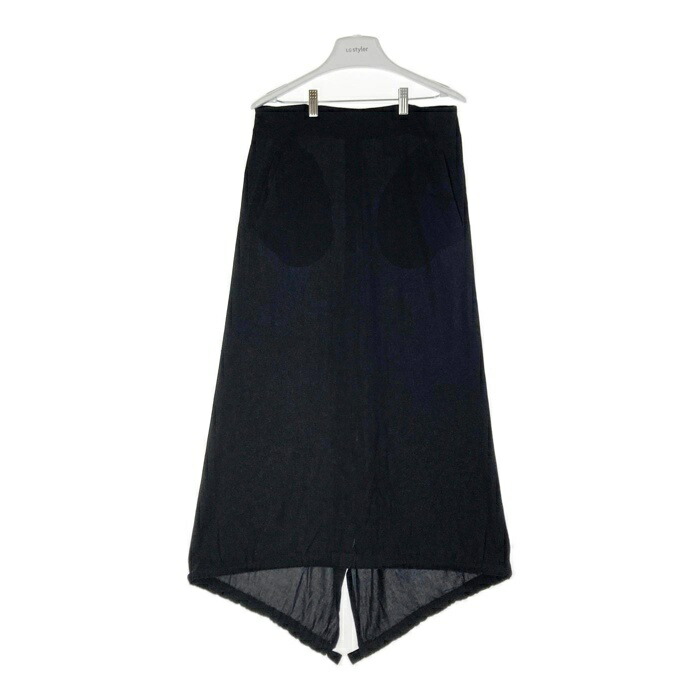 yohji y's スカート　2 WOOL GABARDINE PANEL FLARE SKIRT(XS Black): Vintage 1.2｜THE