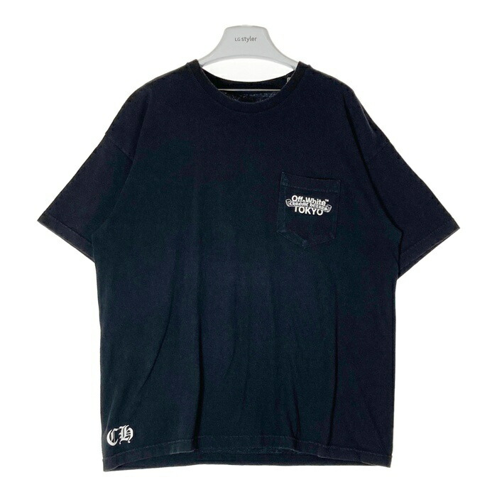 美品 鑑定済 クロムハーツ 東京限定 バックスクロール ラベルプリント Tシャツ 美品 鑑定済 クロムハーツ 東京限定 バックスクロール ラベル