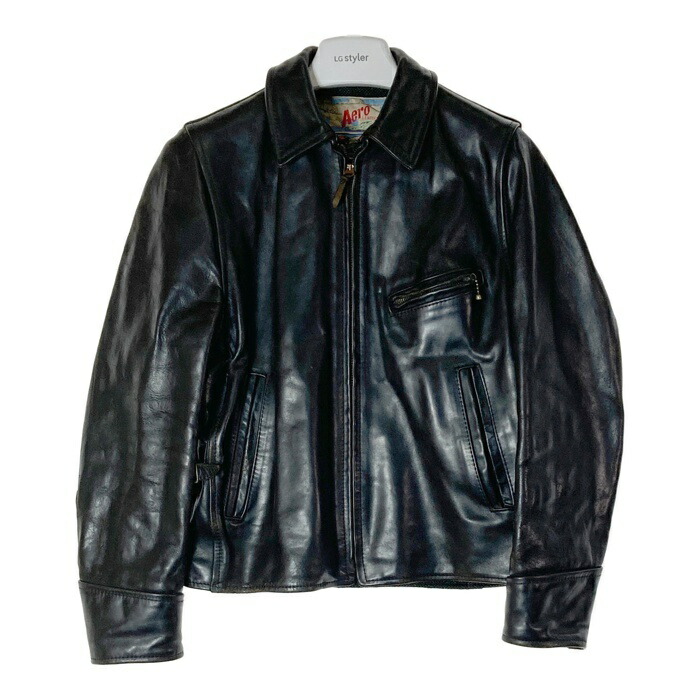 AERO LEATHER エアロレーザー ライダージャケット ブラック 楽天市場】エアロレザー AERO LEATHER フライトジャケット A-2