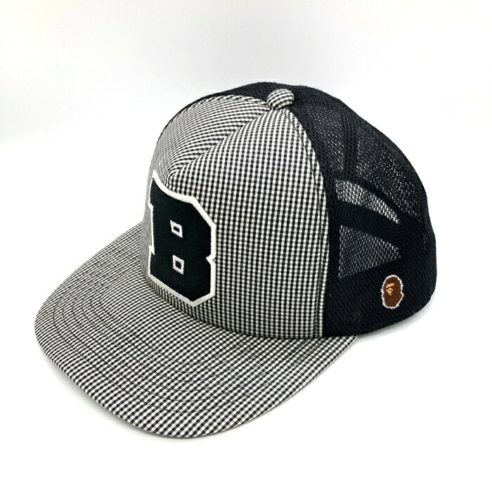 未使用 A BATHING APE APEE メッシュ キャップ A BATHING APE - BAPE アベイシングエイプ メッシュキャップ