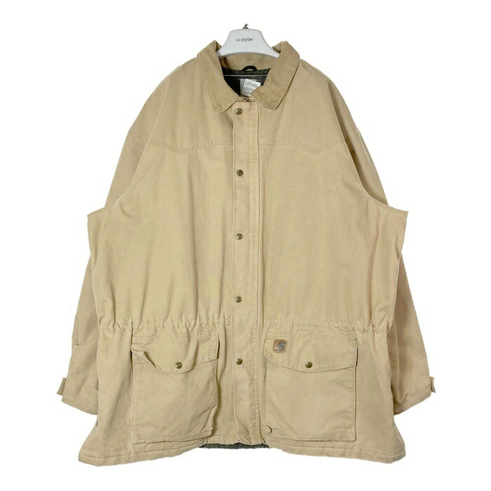 carhartt ベージュジャケット 70s サイズ38 70s 70年代 カーハート ベージュ カバーオール ワークジャケット
