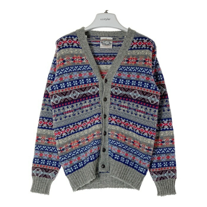 Jamieson's ジャミーソンズ フェアアイル柄 カーディガン Lサイズ SELECT STORE SEPTIS / JAMIESON'S(ジャミーソンズ)【MADE IN