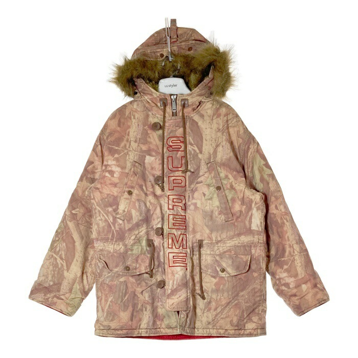 楽天市場】Supreme 18aw Logo Tape N-3B Parka Size-L