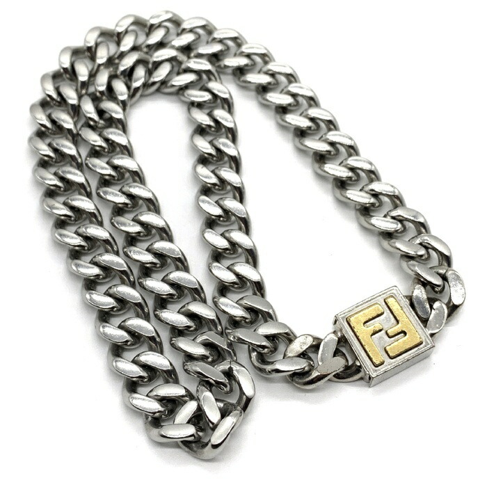 楽天市場】FENDI フェンディ バゲット チェーンネックレス