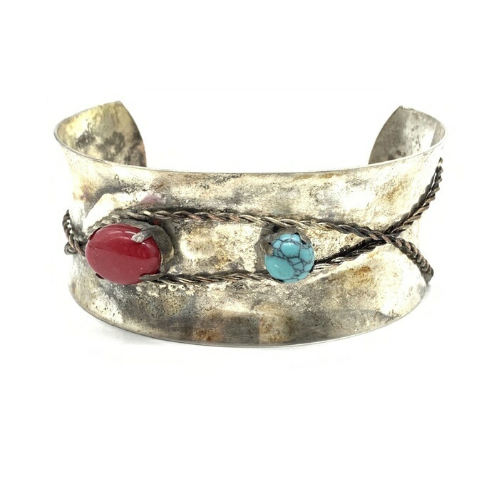 LEGENDA レジェンダ K18メタル 唐草シルバーバングル LEGENDA レジェンダ K18メタル 唐草シルバーバングル LEGENDA