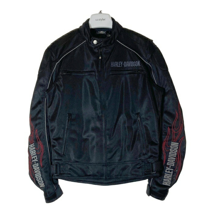 訳あり激安　ハーレーダビッドソン　ライダースメッシュジャケット Harley Davidson - レザーメッシュジャケット ハーレー