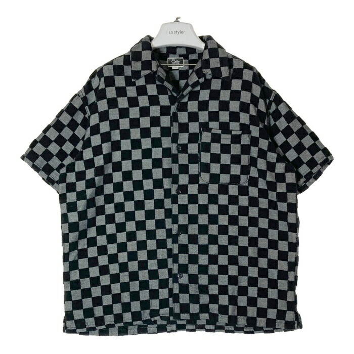 極美品 数量限定 CALEE スネークパターン 総柄 S/S シャツ グレー M 極美品 数量限定 CALEE スネークパターン 総柄 S/S シャツ