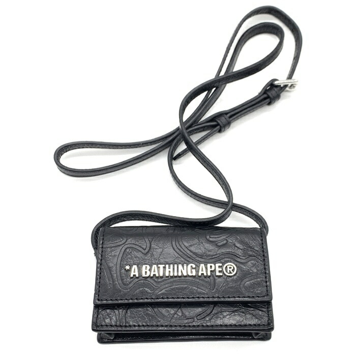 ⭐️正規品A BATHING APE レザーケース 小物入れ レア 中古♪ 楽天市場】A BATHING APE EMBOSSED LEATHER MINI WALLET ア ベイシング
