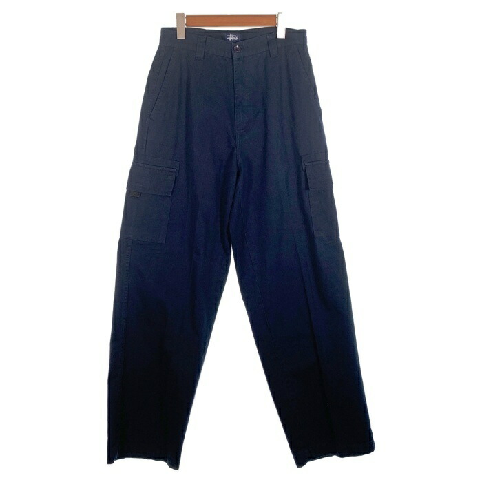 STUSSY コットン チノパンツ USA製 L 紺タグ USA製 old stussy ワークパンツ チノパン 紺タグ 30サイズ