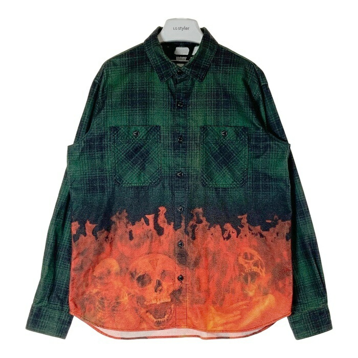 【レア商品】NEIGHBORHOOD　ネイバーフッド　19AW　オンブレシャツ NEIGHBORHOOD(ネイバーフッド)｜TWO TONE WORK SHIRT LS
