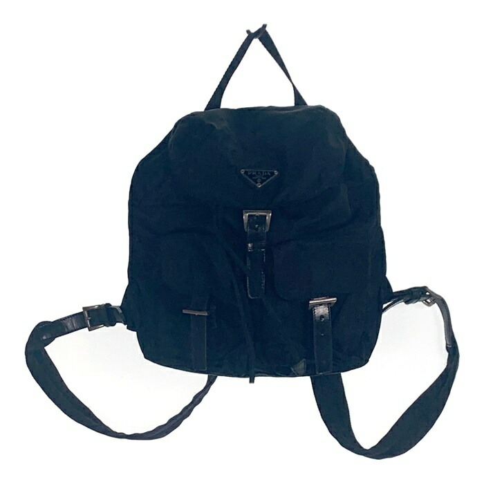 楽天市場】☆ZZ7096 PRADA プラダ ナイロン ロゴプレート レザー