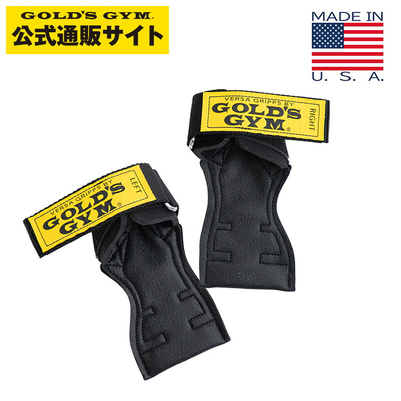ゴールドジム／パワーグリップ・リストラップ セット売り トレーニングギア GOLD'S GYM (ゴールドジム) G3760 パワーグリップ PRO ピンク XS