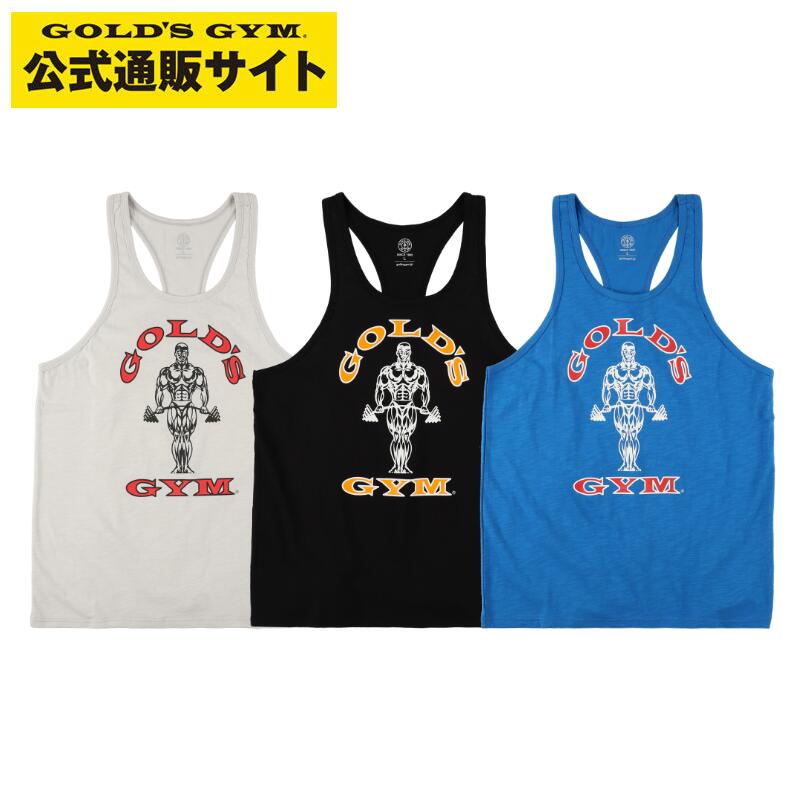 1/24発売【公式サイト】GOLD'S GYM ゴールドジム G5510 コットンスラブタンク (ターミネーター) | トレーニングウエア タンクトップ 筋トレ画像