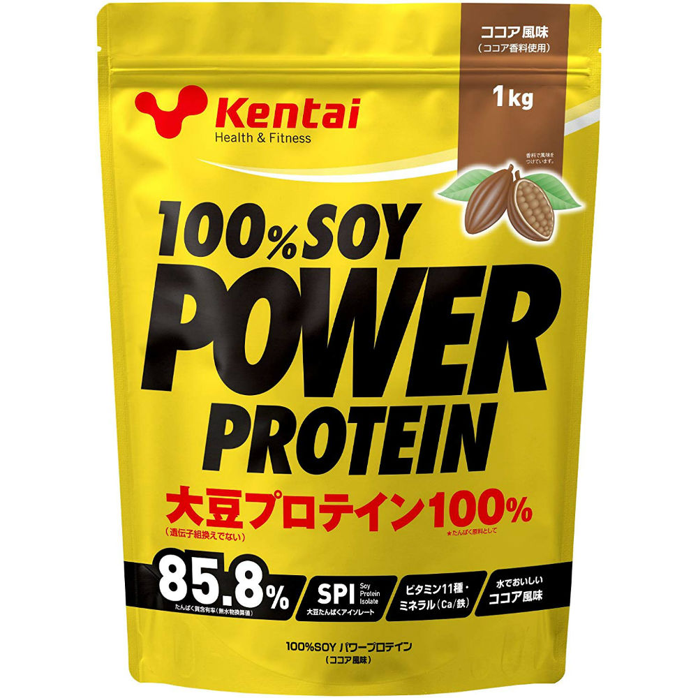 kentai(ケンタイ) 健康体力研究所 100%SOY POWERPROTEIN ソイパワープロテインK1211 ココア1kg
