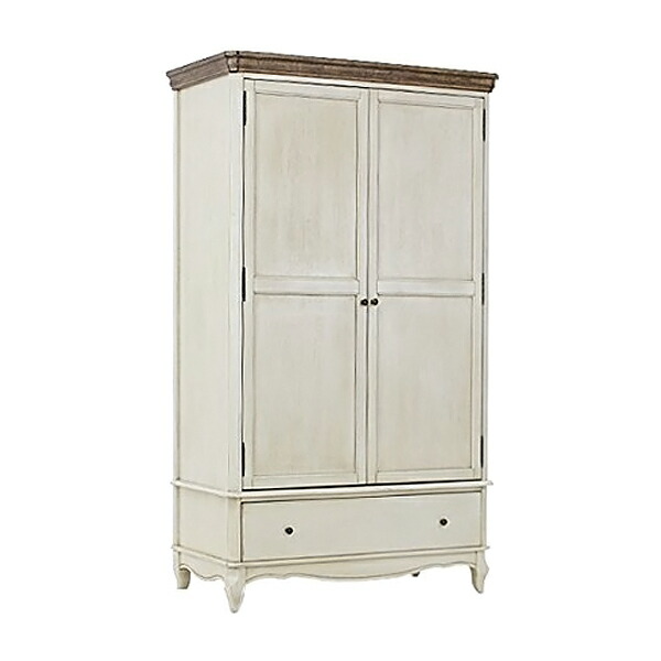 レガシー社 ガブリエラ ミラー付きワードローブ アンティーク ホワイト