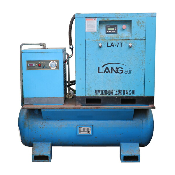 中古 エアコンプレッサー Langair 2019年製 圧力タンク エアーコンプレッサー usedaircoma7t
