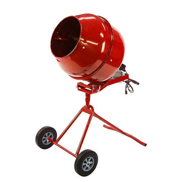 貨物輸送無料 新品 混凝土ミキサー 赤 練上量70L 膜鳴楽器電気容量140L くっ付ける雄捩子産業 電動 原動機式 100V原動機 混練機 攪拌機 かくはん機 混凝土 摺り鉢 肥やし 肥やし 干し草 園芸 タイア 拷問台 キャスター ミキサー 雑ぜ繰り返す かくはん 混錬 混ぜる 練る 赤いこと RED