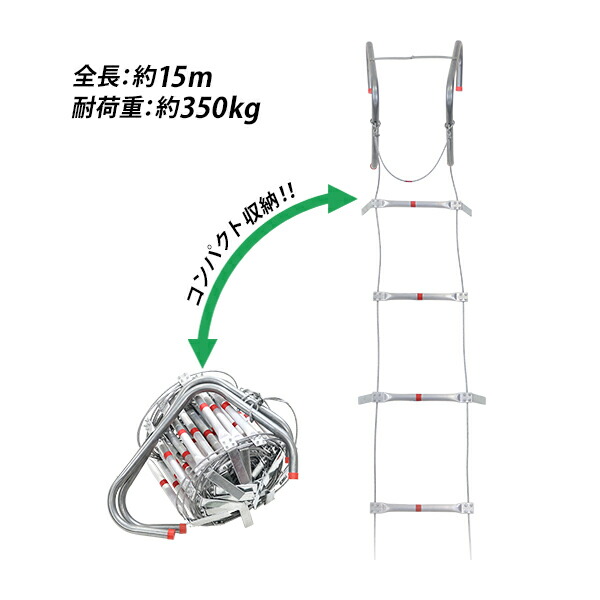 ランキング2020 Kidde 非常用 ３階用 避難ハシゴ 地震 火事 火災 - 事務/店舗用品 - labelians.fr