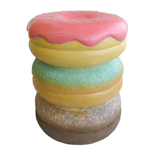 イースね　ドーナツ　ピンク　インテリアにもチェアとしても　Fun Stool Doughnut Pink　飲食店・販売店用ディスプレイにも最適