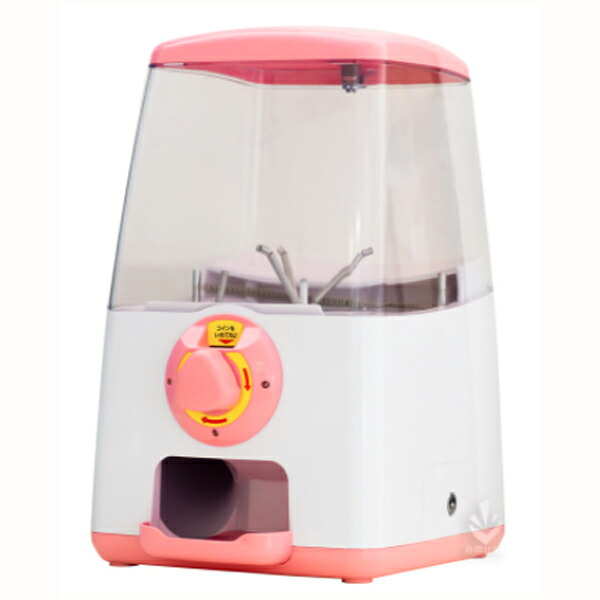 ガチャマシーン　GACHA CUBE(ガチャキューブ) メダル仕様　本体　ピンク 『専用メダル』で回る卓上設置タイプのガチャガチャ本体 ※メダル、カプセルは別売りです｜ゴールドスター