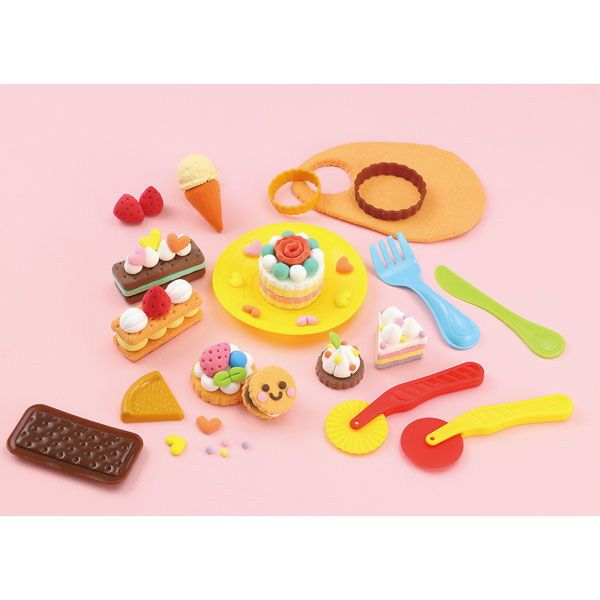 アーテック ねんどでスイーツクッキング 5種類の粘土と10種類の道具でスイーツを作ろう 夏休みの自由綿球 工作・実験室・アーテック|ゴールドスター