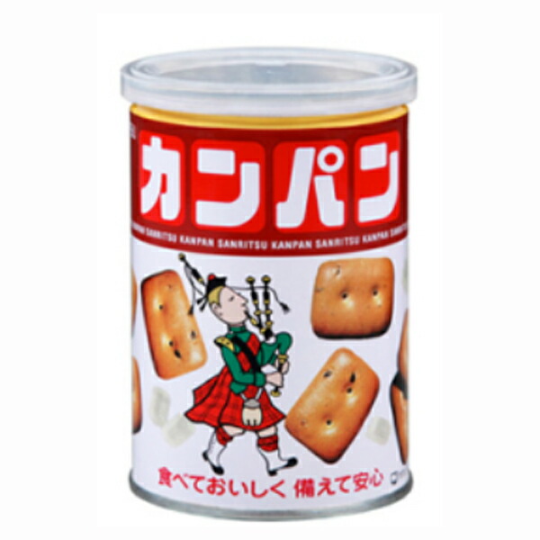 非常食　カンパン　三立製菓 カンパン100g　24個セット販売　5年保存 非常食の定番　1缶で1食分のエネルギー補給になります。お口を潤す甘～い氷砂糖入りです
