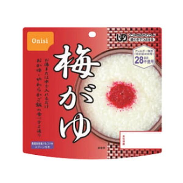 尾西食品 アルファ米　梅がゆ　おかゆ　アレルギー対応　国産品　50個セット販売　5年保存