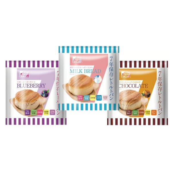 災害用備蓄 非常食 国産品 The Next Dekade7年保存レトルトパン レトルト殺菌により、7年保存が可能になりました|ゴールドスター