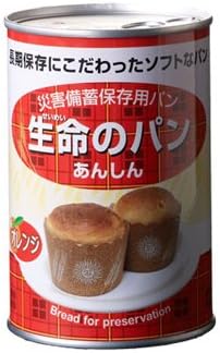 災害用備蓄　非常食　国産品　5年保存　生命のパンあんしん　オレンジ100ｇ（2個入り）24個セット販売　食べやすいソフトパン｜ゴールドスター