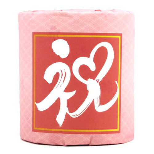 トイレットペーパー　祝ロール　100個セット販売　トイレットロール　可愛らしい花柄を散りばめたプリントが施されているトイレットペーパー　※北海道・沖縄県・離島は別途送料お見積りとなります、ご了承下さい