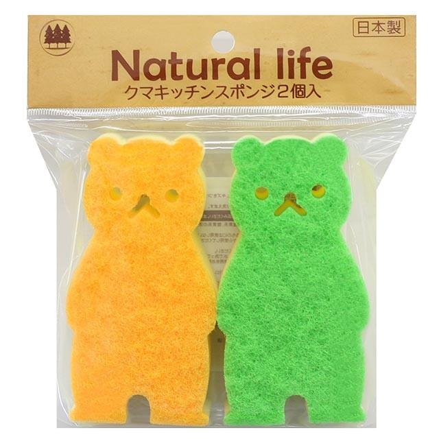 御厨子所海綿質 クマキッチンスポンジ2個入 240個仕掛ける売りわたす ホンブルグ帽な不織布と泡立ちの好いたらしい海綿質を貼り合わせた、キズをつけにくくシッカリ洗える洗浄剤