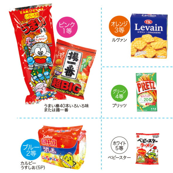 特大ガラポン大会用お菓子＆抽選球（50人用）※景品・抽選ボールのみの販売です　お客様の集客に役立つイベント抽選大会用景品セット