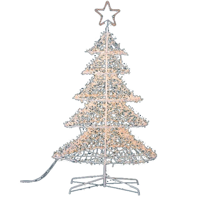 クリスマス ディスプレイ クリスマスツリー クリスマス Ledで光る 耐水210cm2800球立体スターツリー ライト 常点灯 パワーコード付き ゴールドスター クリスマス 装飾 Led光るディスプレイ