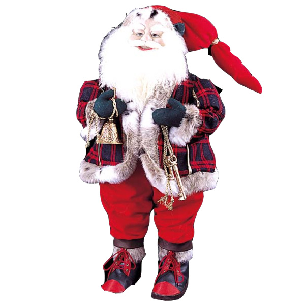 クリスマス 装飾 サンタクロース置物 サンタ飾り 85cmスタンディングサンタウィズベル ゴールドスター パーティー イベント用品 クリスマスオーナメント 可愛いクリスマス装飾 サンタクロース 置物