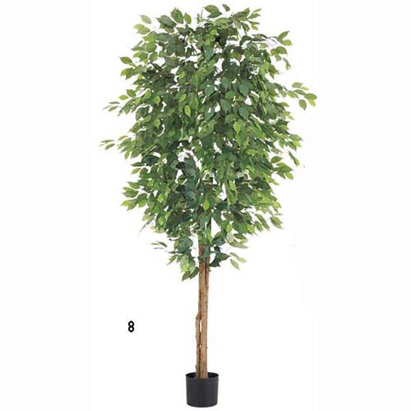観葉植物　造花　装飾品　210cmフィカスツリー(ナチュラルトランク)　※ポットは別売り｜ゴールドスター