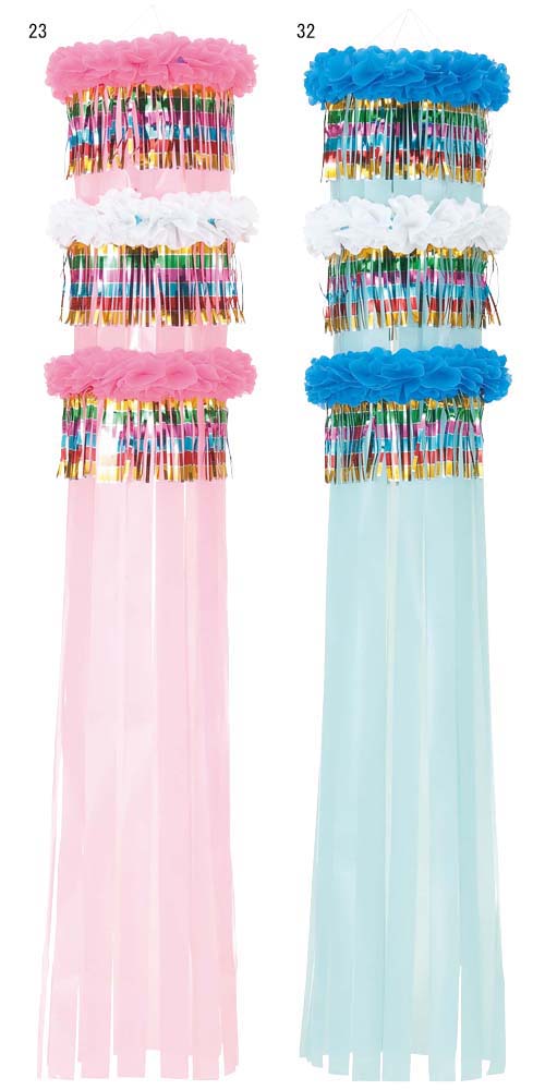 楽天市場】七夕 サンシャイン吹流し(185cm) ピンク / 吹き流し 装飾